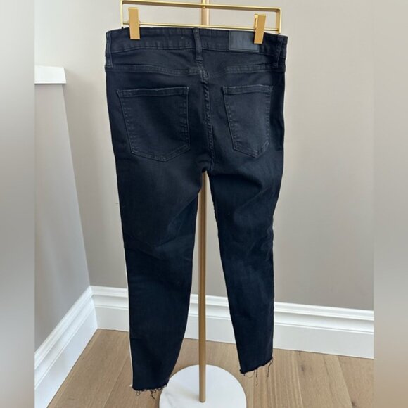 Pistola “Audrey” Black & White Stripe Skinny Jeans – Size 27 - Picture 3 of 6